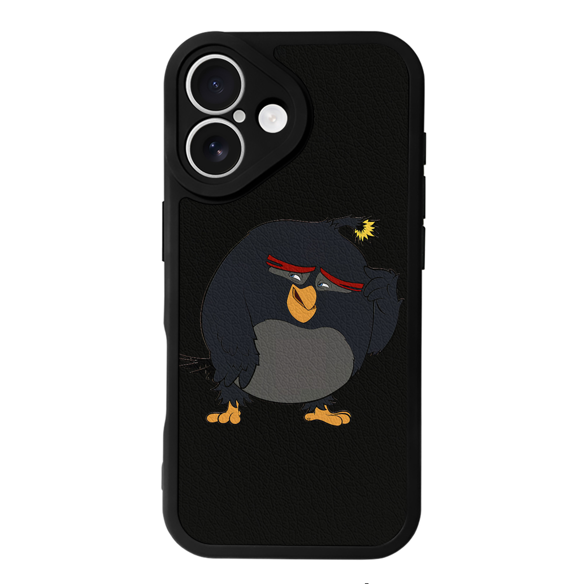 （画像用） Angry Birds アングリーバード 【iPhone 16シリーズ対応】シリコンスマホケース（レザー調） 材質：シリコン